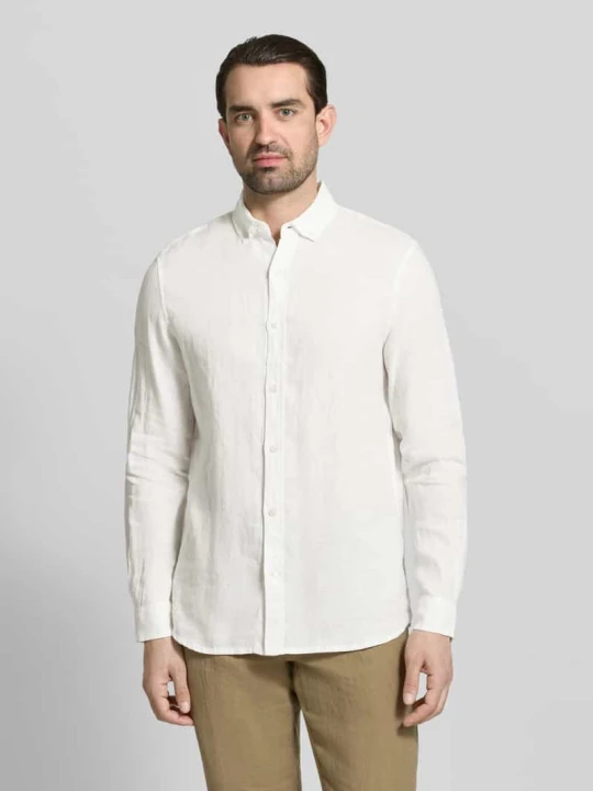 Zdjęcie produktu Koszula z lnu o kroju regular fit z kołnierzykiem typu button down Scotch & Soda Złamany biały