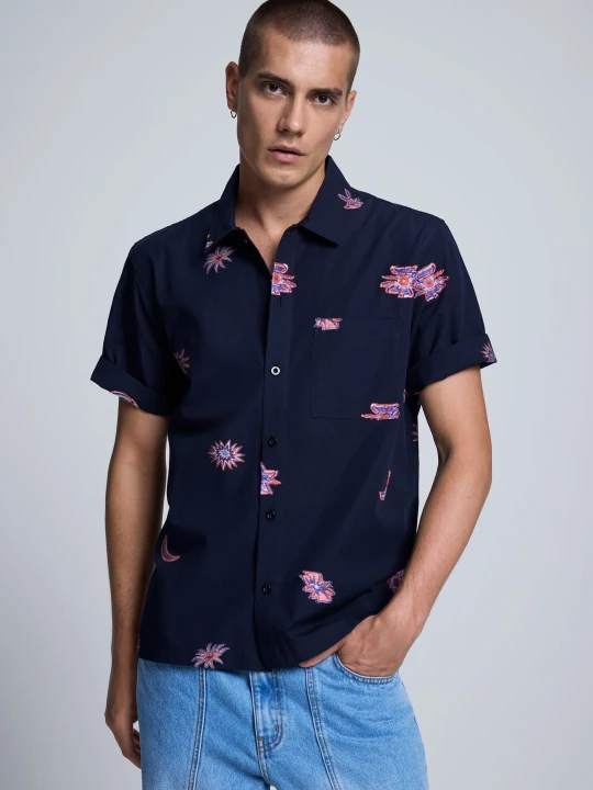 Zdjęcie produktu Koszula z nadrukiem żakardowym Desigual