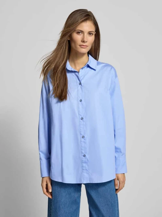 Zdjęcie produktu Oversize’owa koszula z popeliny - curated by Tinvcb Style Icon Collection Błękitny