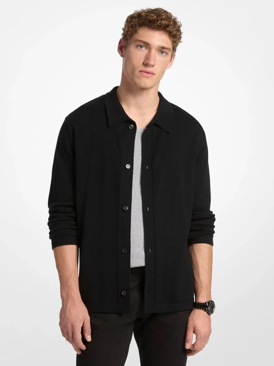 Zdjęcie produktu Koszula z wełny Michael Kors CZARNY (Czarny)