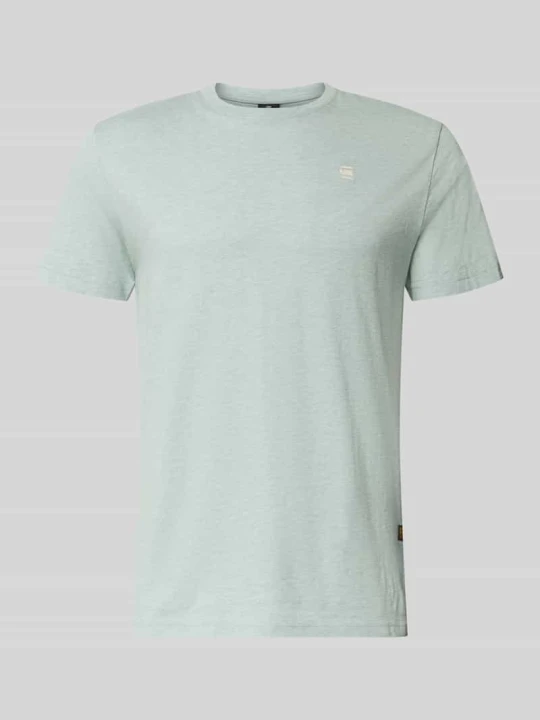 Zdjęcie produktu t-shirt o kroju regular fit z czystej bawełny G-Star Raw Miętowy melanż