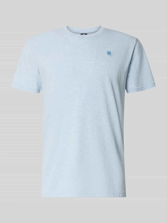 Zdjęcie produktu t-shirt o kroju regular fit z czystej bawełny G-Star Raw Jasnoniebieski melanż