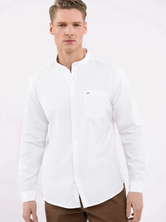 Zdjęcie produktu Koszula ze stójką, Slim Fit, K-LANGE Volcano Biały