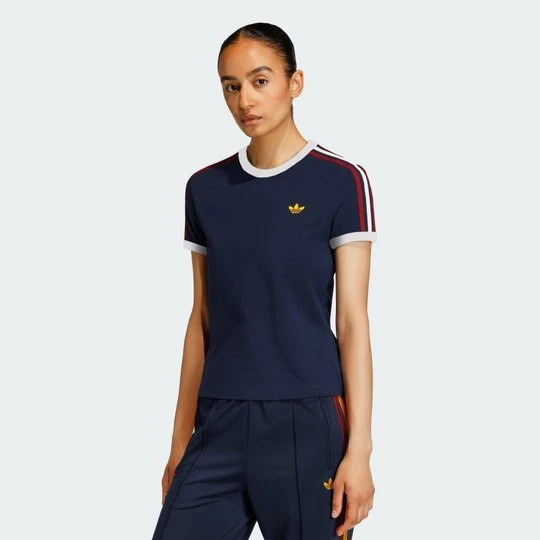 Zdjęcie produktu Koszulka 3-Stripes Slim Adidas niebieski