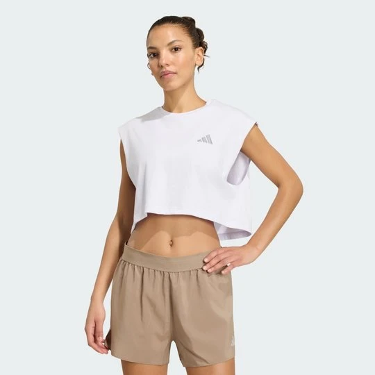 Zdjęcie produktu Koszulka adi365 Running Essentials Crop Adidas Frozen Purple