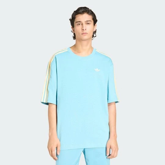 Zdjęcie produktu KOSZULKA ADICOLOR 3-STRIPES OVERSIZED Adidas niebieski