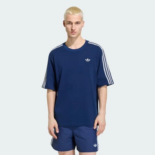 Zdjęcie produktu KOSZULKA ADICOLOR 3-STRIPES OVERSIZED Adidas Night Indigo