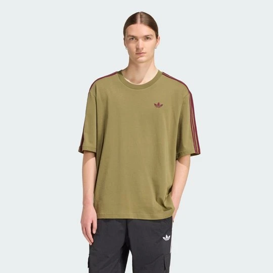 Zdjęcie produktu KOSZULKA ADICOLOR 3-STRIPES OVERSIZED Adidas zielony