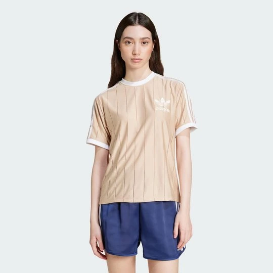 Zdjęcie produktu Koszulka Adicolor 3-Stripes Pinstripe Adidas Magic Beige