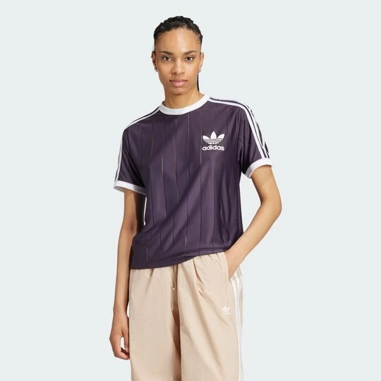 Zdjęcie produktu Koszulka Adicolor 3-Stripes Pinstripe Adidas Aurora Black