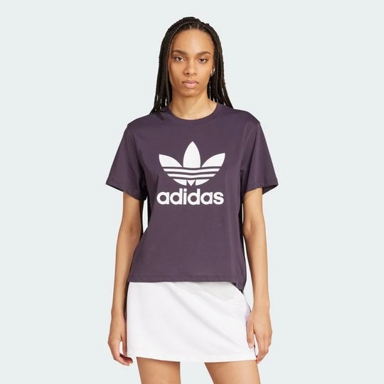 Zdjęcie produktu Koszulka Adicolor Trefoil Boxy Adidas Aurora Black