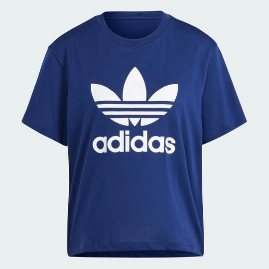 Zdjęcie produktu Koszulka Adicolor Trefoil Boxy Adidas Dark Blue