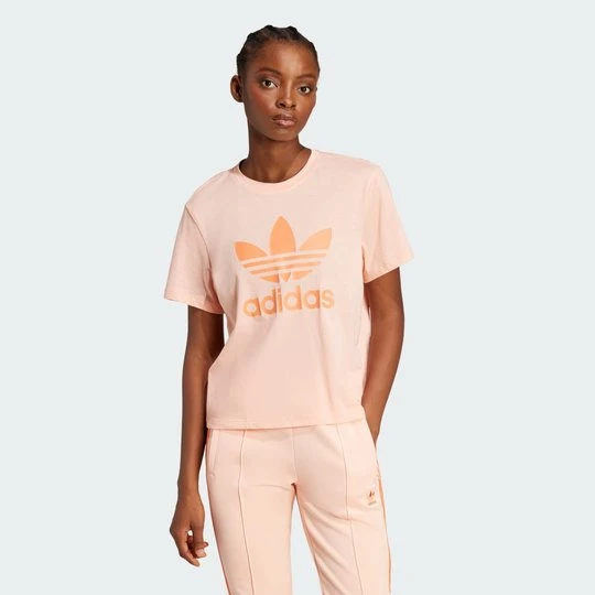 Zdjęcie produktu Koszulka Adicolor Trefoil Boxy Adidas Glow Pink