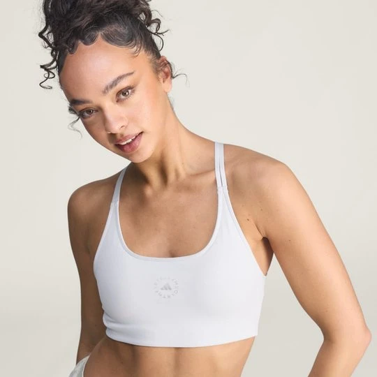 Zdjęcie produktu Koszulka adidas by Stella McCartney Running Mini Crop Light Solid Grey