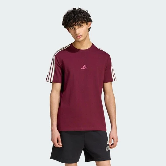Zdjęcie produktu Koszulka adidas Kit 3-stripes Regular bordowy