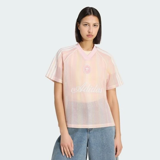 Zdjęcie produktu KOSZULKA ADIDAS ORIGINALS SUMMER GLOW O OBSZERNYM KROJU Z DZIANINY różowy