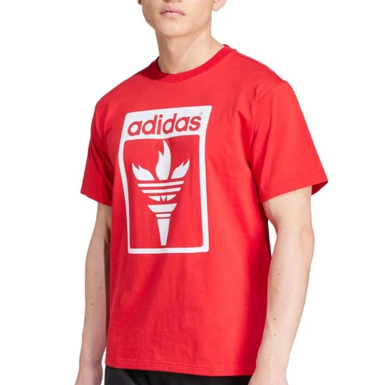 Zdjęcie produktu Koszulka adidas Originals Trefoil Torch JJ1219 - czerwona