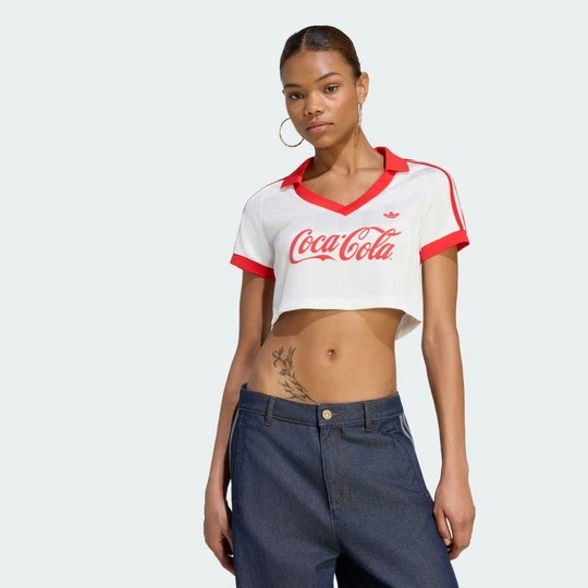 Zdjęcie produktu KOSZULKA ADIDAS X COCA-COLA CROPPED Core White
