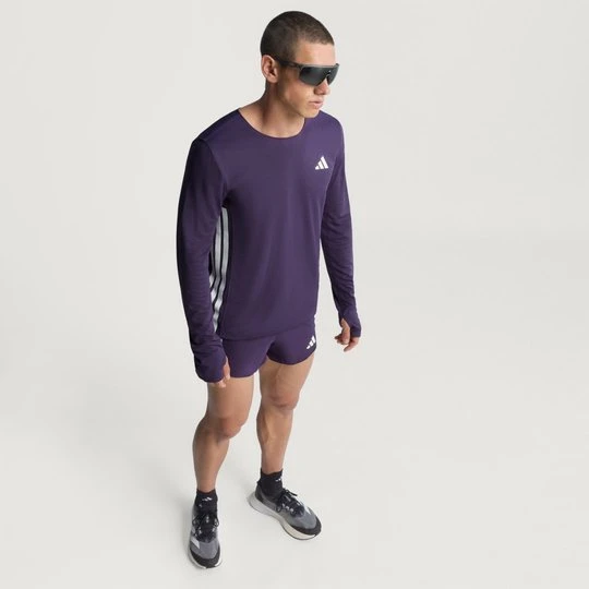 Zdjęcie produktu Koszulka Adizero Running Long Sleeve Adidas Aurora Plum