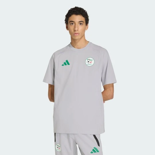 Zdjęcie produktu Koszulka Algieria Tiro Travel Crew Adidas Team Light Grey