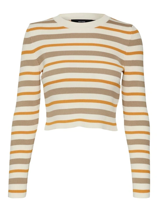 Zdjęcie produktu Vero Moda Koszulka "Anita" w kolorze szaro-kremowym rozmiar: XL