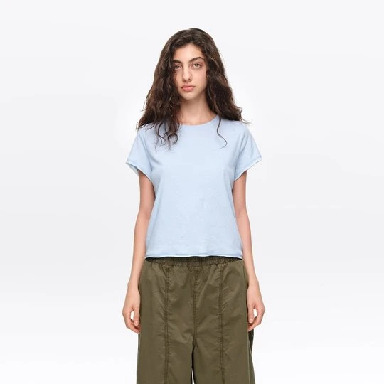Zdjęcie produktu Koszulka bawełna jasnoniebieska BIMBA Y LOLA LIGHT BLUE