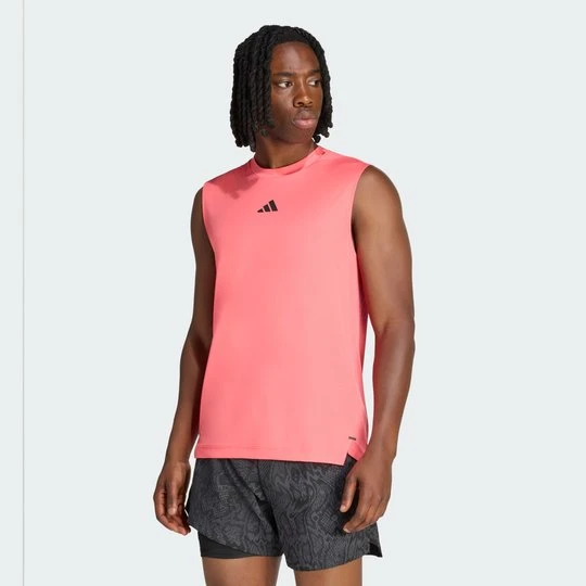 Zdjęcie produktu KOSZULKA BEZ RĘKAWÓW D4T POWER 3 STRIPES Adidas Pure Turbo