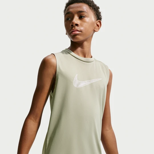Zdjęcie produktu Koszulka bez rękawów dla dużych dzieci (chłopców) Dri-FIT Nike Multi - Zieleń