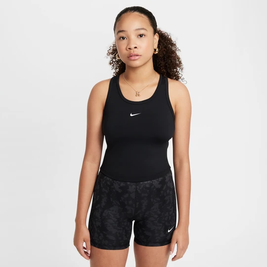 Zdjęcie produktu Koszulka bez rękawów dla dużych dzieci (dziewcząt) Dri-FIT Nike One Fitted - Czerń
