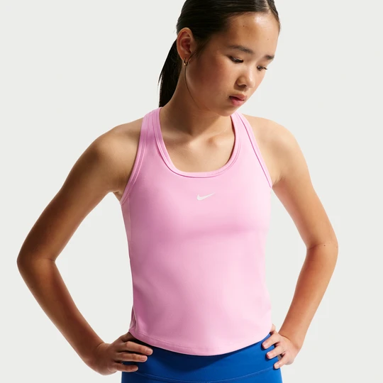 Zdjęcie produktu Koszulka bez rękawów dla dużych dzieci (dziewcząt) Dri-FIT Nike One Fitted - Różowy
