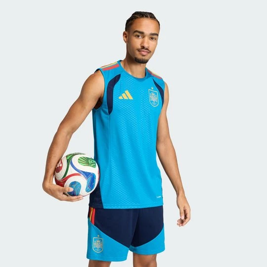 Zdjęcie produktu Koszulka bez rękawów Hiszpania 26 Tiro Adidas Bold Aqua