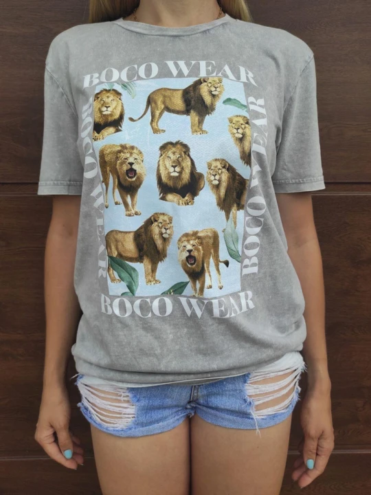Zdjęcie produktu Koszulka Boco Wild (Acid Wash) Grey BOCO WEAR