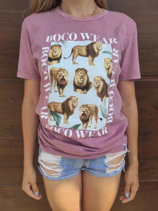 Zdjęcie produktu Koszulka Boco Wild (Acid Wash) Pink BOCO WEAR