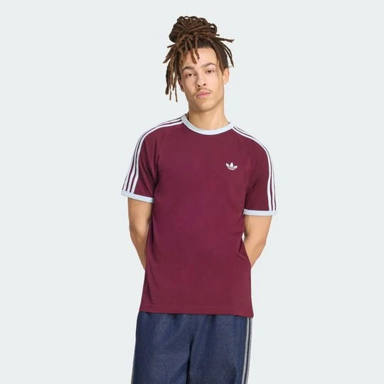 Zdjęcie produktu KOSZULKA CALI Z 3 PASKAMI Adidas bordowy