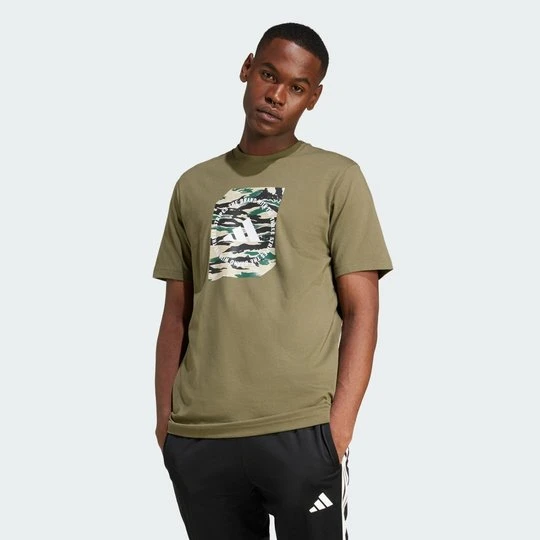 Zdjęcie produktu Koszulka Camo Shape Graphic Adidas Olive Strata