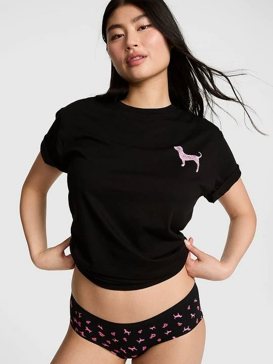 Zdjęcie produktu Koszulka Campus Cotton Victoria's Secret Czarny