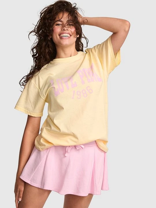 Zdjęcie produktu Koszulka Campus Cotton Victoria's Secret Żółty