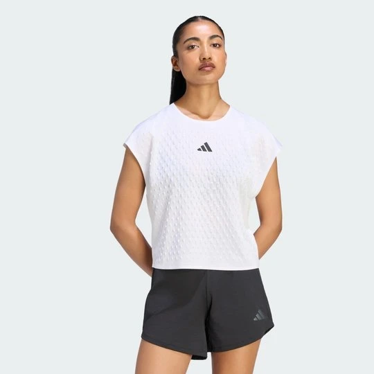 Zdjęcie produktu Koszulka Climacool+ 3D Hybrid Adidas biały