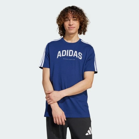 Zdjęcie produktu Koszulka Codes Collegiate Linear Graphic Adidas Dark Blue