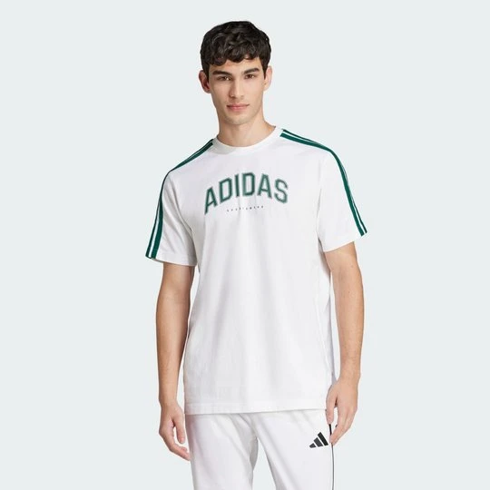 Zdjęcie produktu Koszulka Codes Collegiate Linear Graphic Adidas biały
