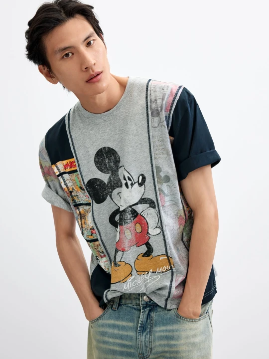 Zdjęcie produktu Koszulka collage Mickey™ Desigual niebieski