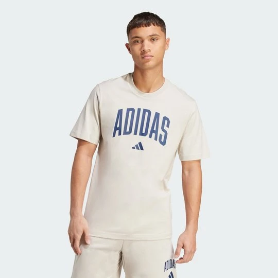 Zdjęcie produktu Koszulka Collegiate Lineage z grafiką Adidas beżowy