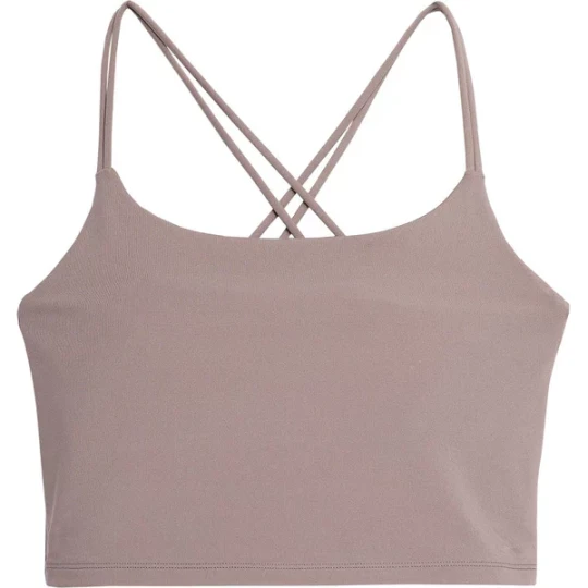 Zdjęcie produktu Koszulka, crop-top damski 4FSS23TTSHF270 4F Brązowy
