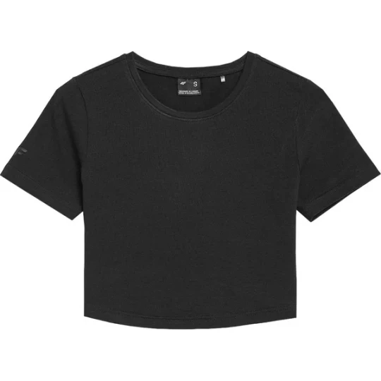 Zdjęcie produktu Koszulka, crop-top damski 4FSS23TTSHF345 4F Czarny