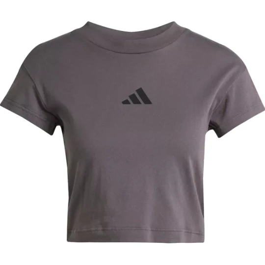 Zdjęcie produktu Koszulka, crop top damski Future Icons Small Logo Baby Tee Adidas Szary