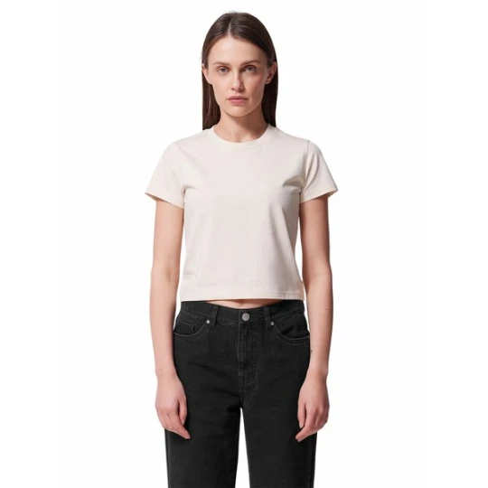 Zdjęcie produktu Koszulka, crop top damski OTHWSS24TTSHF1478 Outhorn Beżowy
