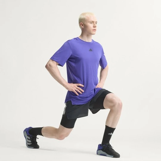 Zdjęcie produktu KOSZULKA D4T PrimeLift 3 STRIPES Adidas Pure Purple