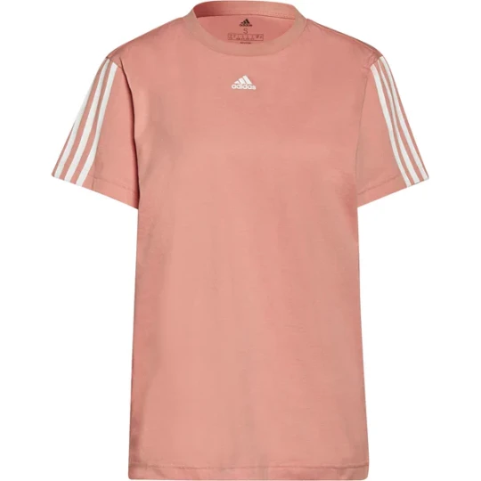 Zdjęcie produktu Koszulka damska 3-Stripes Essentials Boyfriend Tee Adidas Różowy