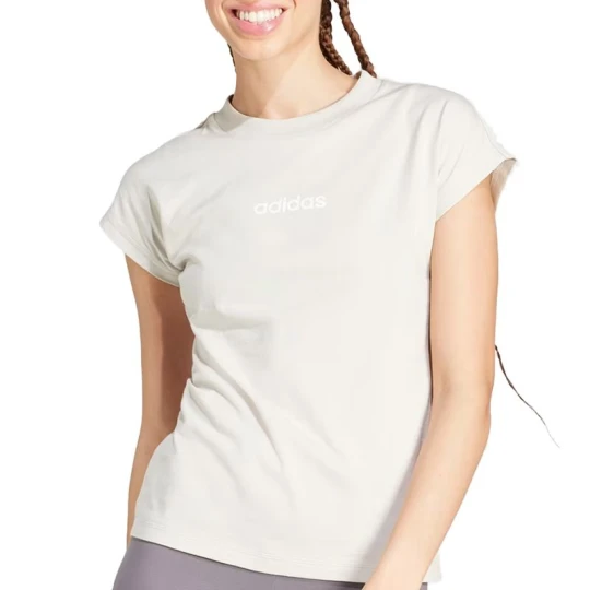 Zdjęcie produktu Koszulka damska adidas Sportswear Linear JC5819 - beżowa