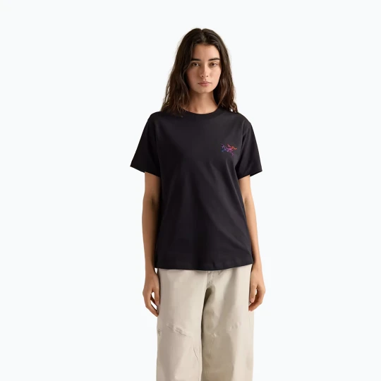 Zdjęcie produktu Koszulka damska Arcteryx Kragg Cotton Little Bird Crew black / multi Arc'teryx